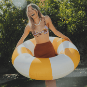 Mustard Orange Vintage Tube Float